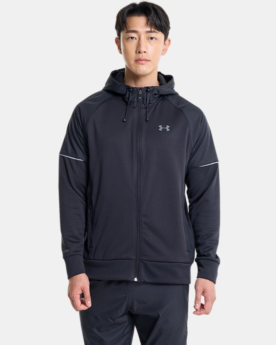 Men's Armour Fleece® Storm Full-Zip Hoodie in Black image number 0